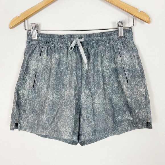 Outdoor Voices Doing Things Gray Patterned Active Shorts Size XS Women's - Picture 1 of 4